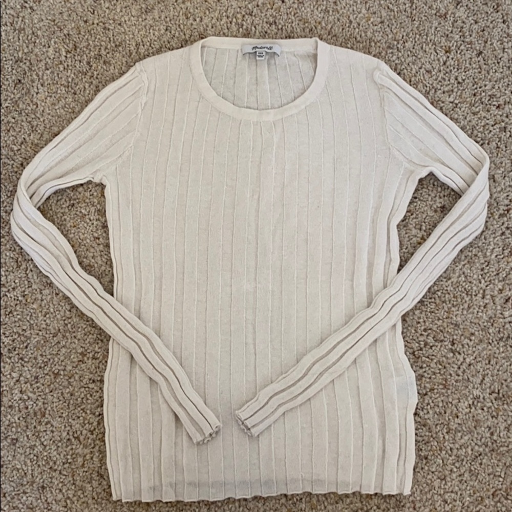 Madewell ribbed knit top